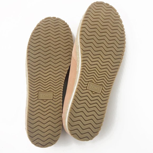 TOMS | Palma Pink Suede Espadrille Slip-On Shoes - Picture 9 of 9